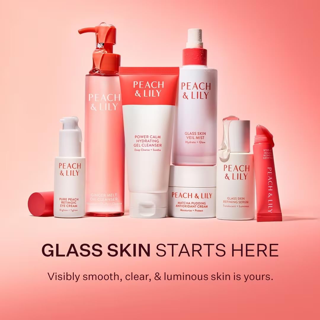 Makeup layering with Peach & Lily Glass Skin Veil Mist for glow