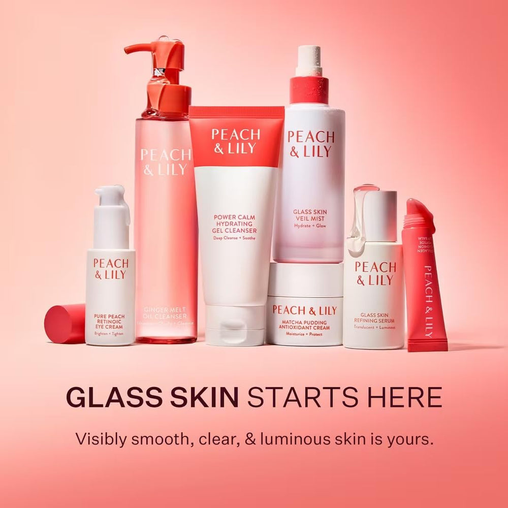 Makeup layering with Peach & Lily Glass Skin Veil Mist for glow