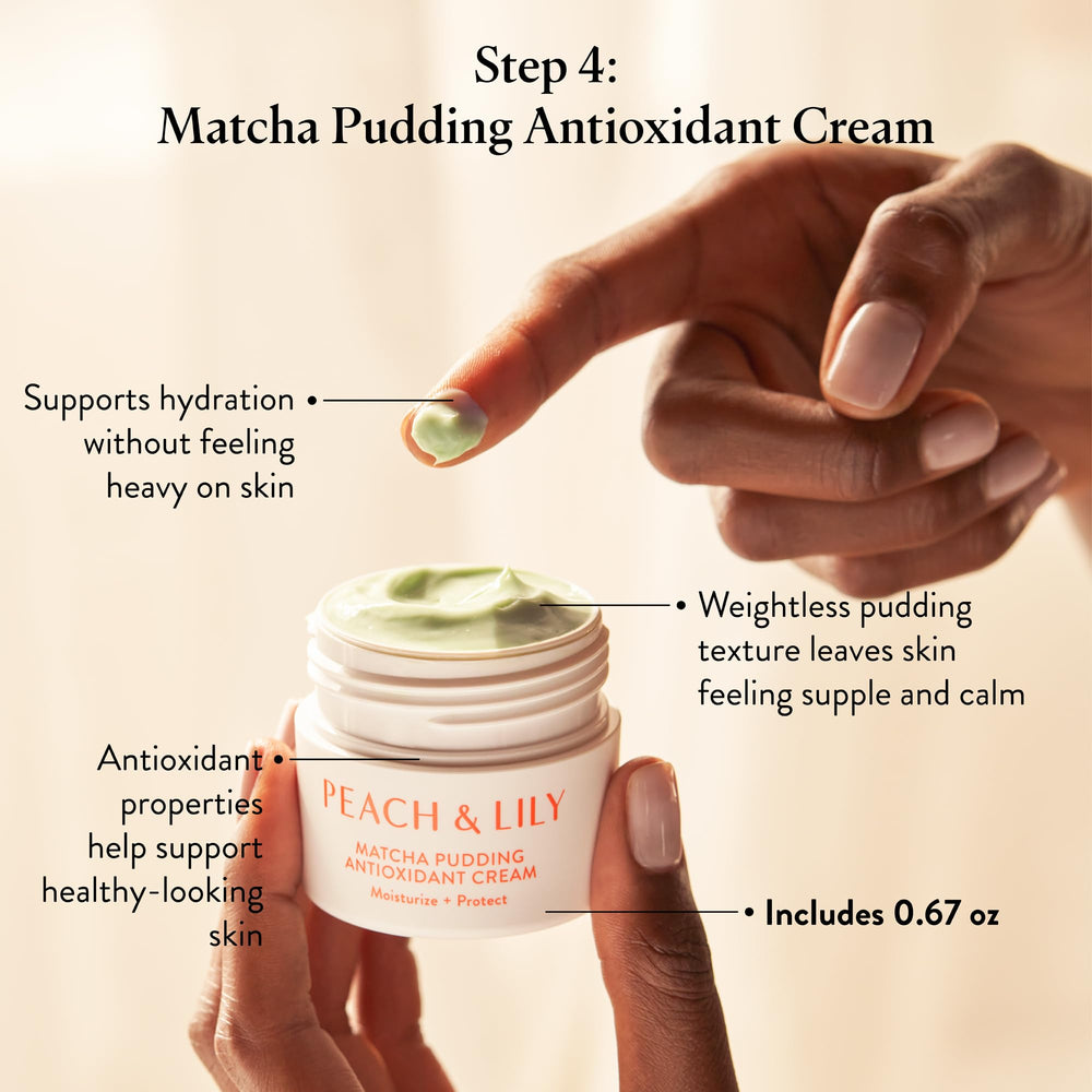 Peach & Lily Travel-Size Kit displayed on a vanity for easy travel.