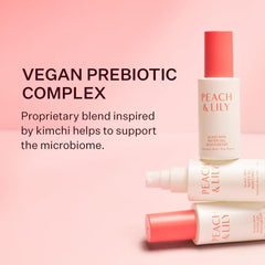 Peach & Lily vegan cruelty-free symbol signals ethical, gentle skincare.