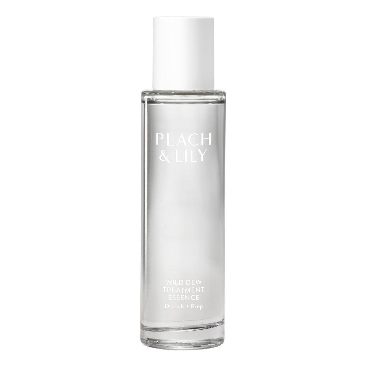 Peach & Lily Wild Dew Treatment Essence bottle close-up delivering a hydrating glow.