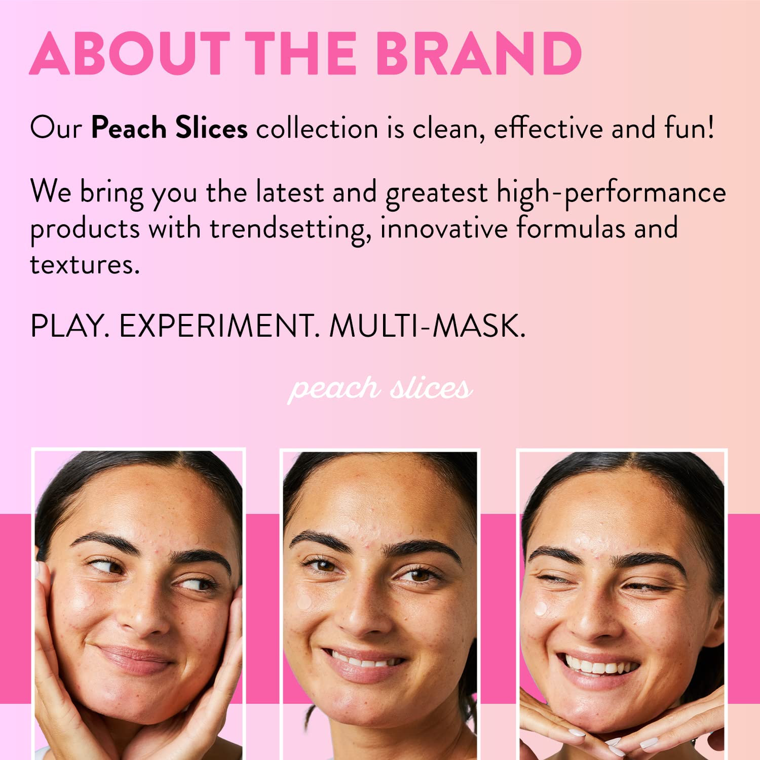 Peach Slices Citrus-Honey Aqua Glow packaging indicates cruelty-free, fragrance-free care
