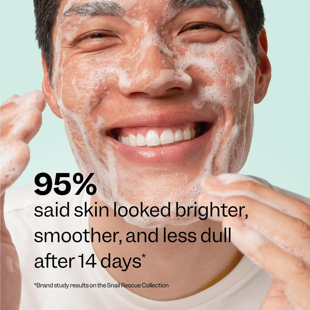 Peach Slices Snail Rescue Purifying Cleanser gel-texture feels refreshing.
