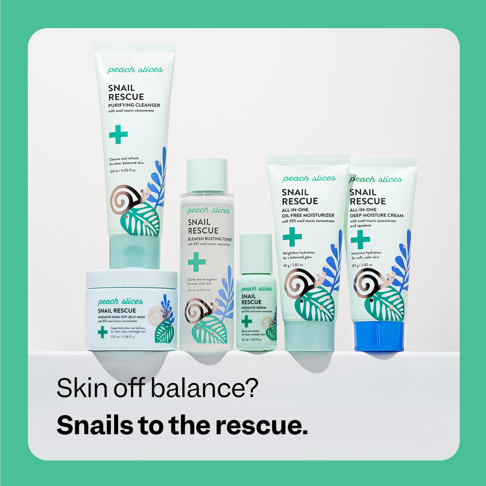 Cica element in Peach Slices Snail Rescue Toner implies soothing, calm-looking skin