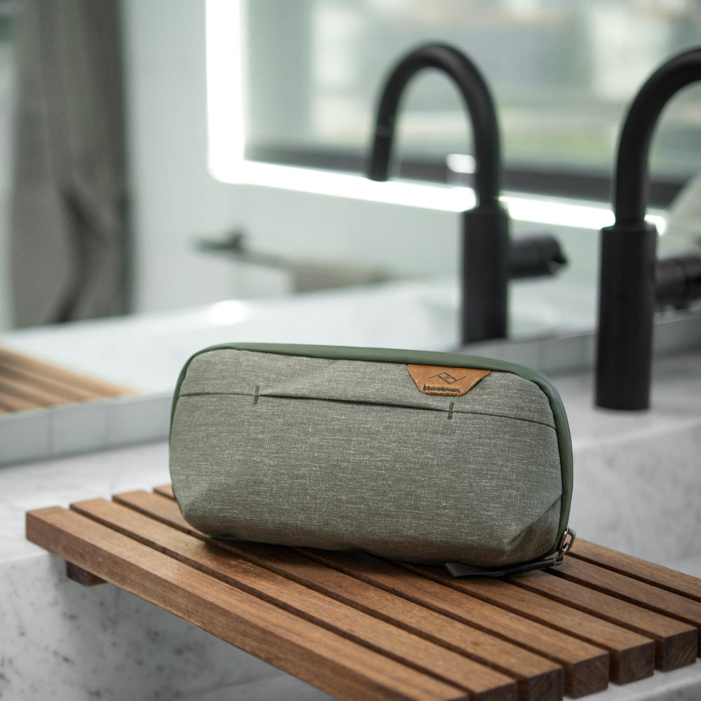 Peak Design Small Wash Pouch compact size fits into backpacks and carry-ons