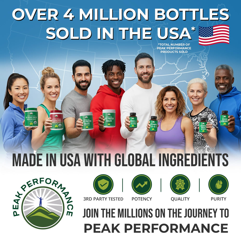 Peak Performance Ultra Pure Unscented Body Wash organic ingredients graphic highlights aloe, oils, and shea benefits.