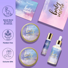 PEARLWORLD spa kit bath salts soften skin and soothe muscles during a soak.