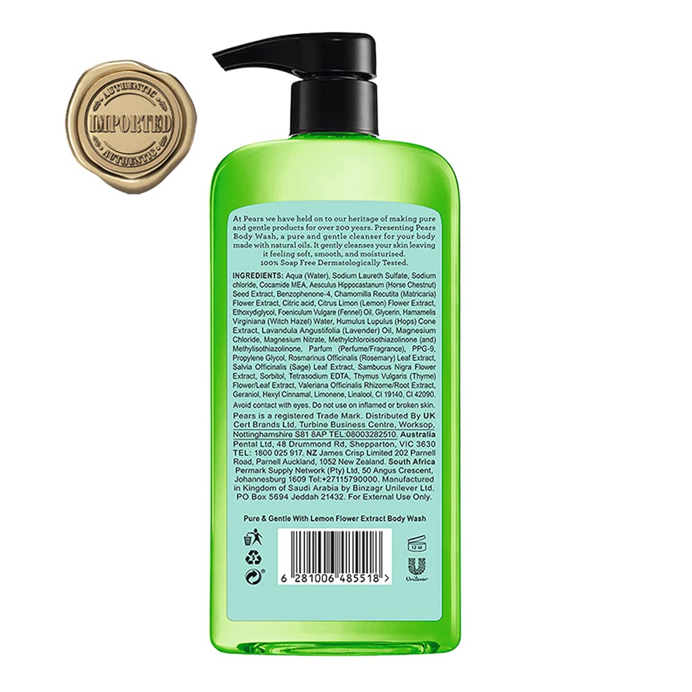 Pears DOPICT Oil Clear Formula bottle illustrating oil balance during cleansing.