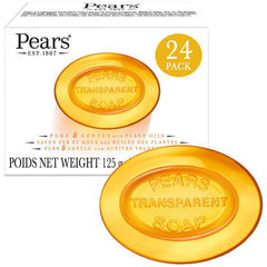 Pears soap pure gentle amber bar closeup highlighting moisturizing glycerin.