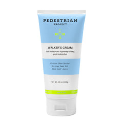 Pedestrian Project Walker’s Foot Cream jar closeup showing rich, buttery texture for dry feet.
