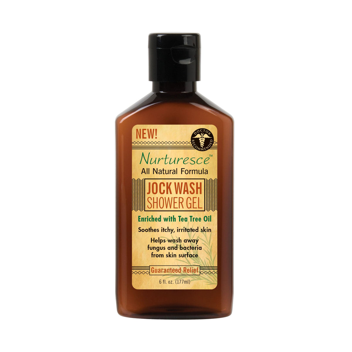 Pedifix Nurturesce Jock Wash bottle with tea tree for a refreshing post-workout cleanse