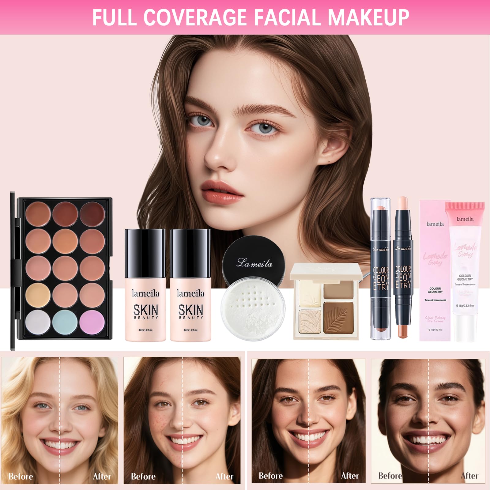 Peenice all-in-one makeup kit eyeliner creates precise definition for bold eyes