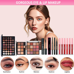 Peenice all-in-one makeup kit mascara delivers volume-ready lashes with lasting wear