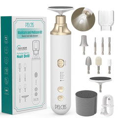 PELCA S cordless nail drill kit with LED light for precise at-home manicures.