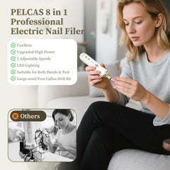 PELCA S cordless manicure-pedicure kit ideal for travel and home use.