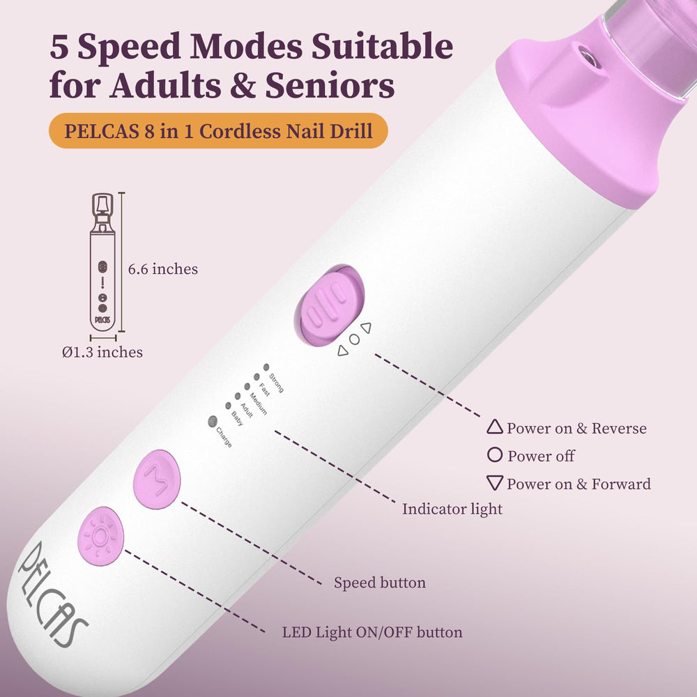 PELCA S dust-shield-and-brush keeps workspace clean.