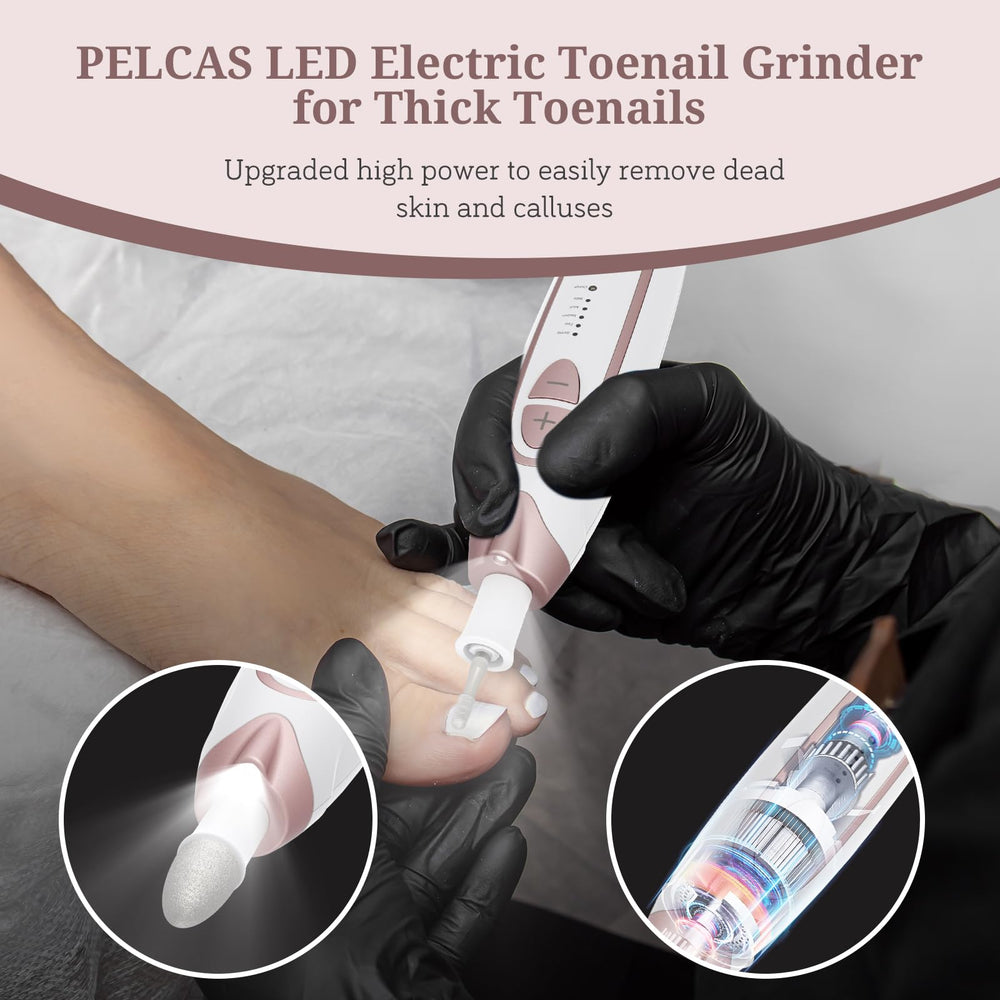 Pelcas dust shield and cleaning brush reduce dust during filing.