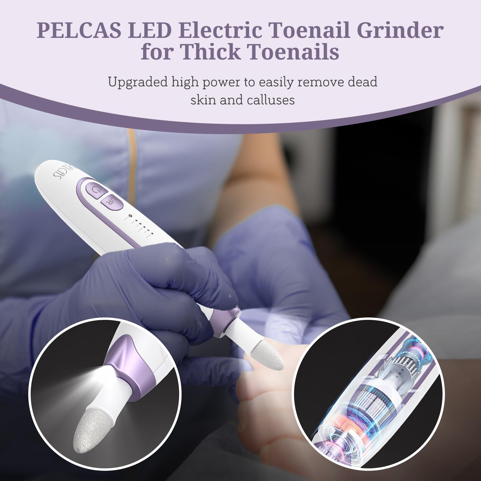 PELCA S dust shield and cleaning brush reduce debris during use