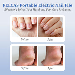 PEL CAS nail file LED light enables precise filing during manicures