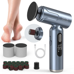 Pelcas electric foot file gun-shaped design for precise control.