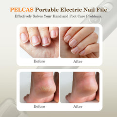 pelcas nail drill with LED light provides precise at-home manicures.