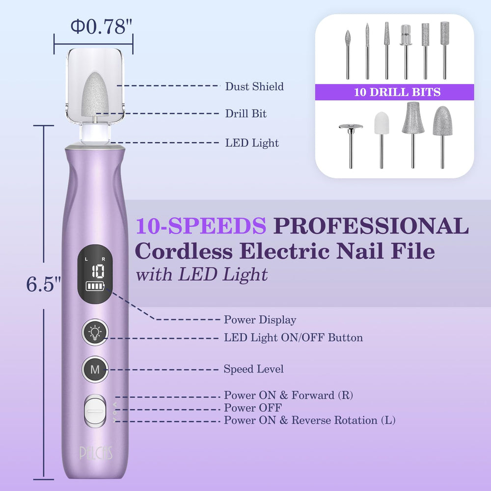 Pelcas sanding bands bundle of 60 enables thick nails and gel polish removal.