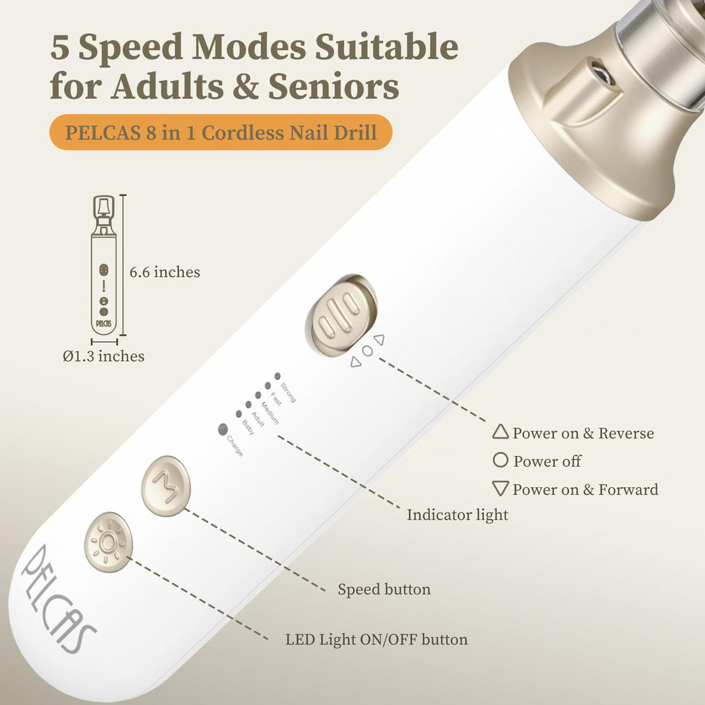 PELCA S USB charging cable enables cordless charging anywhere.