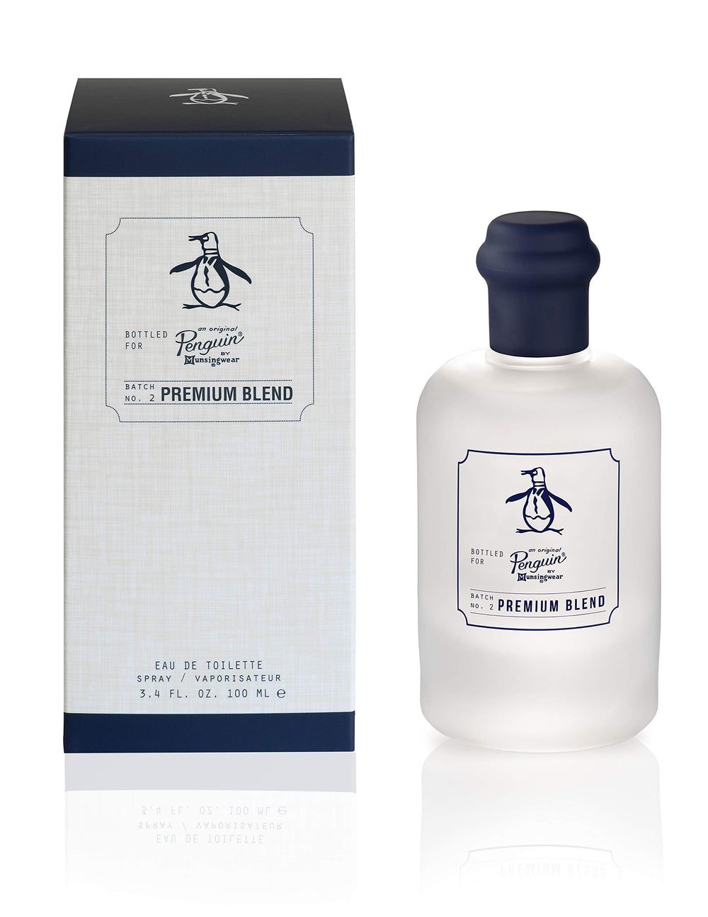Penguin Original Premium bottle sideview highlights aquatic notes for daytime wear.