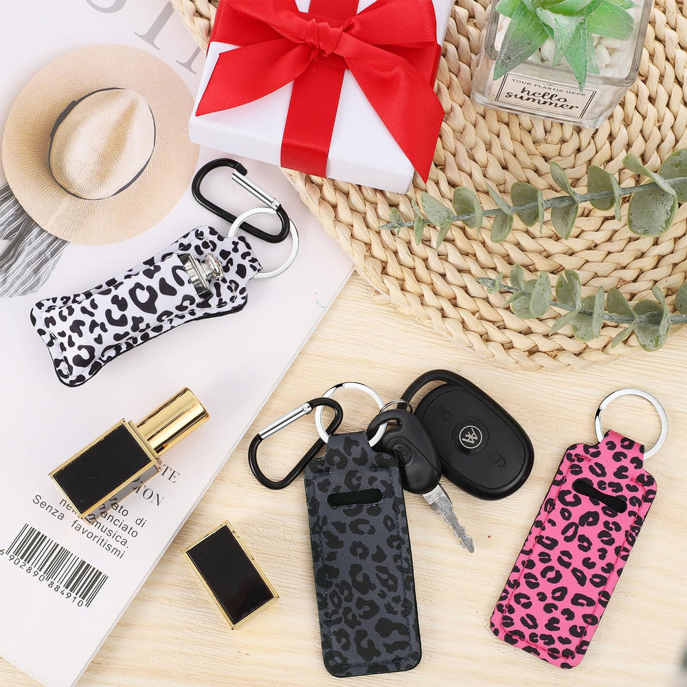 Pengxiaomei colorful leopard holder set simplifies DIY accessory matching.