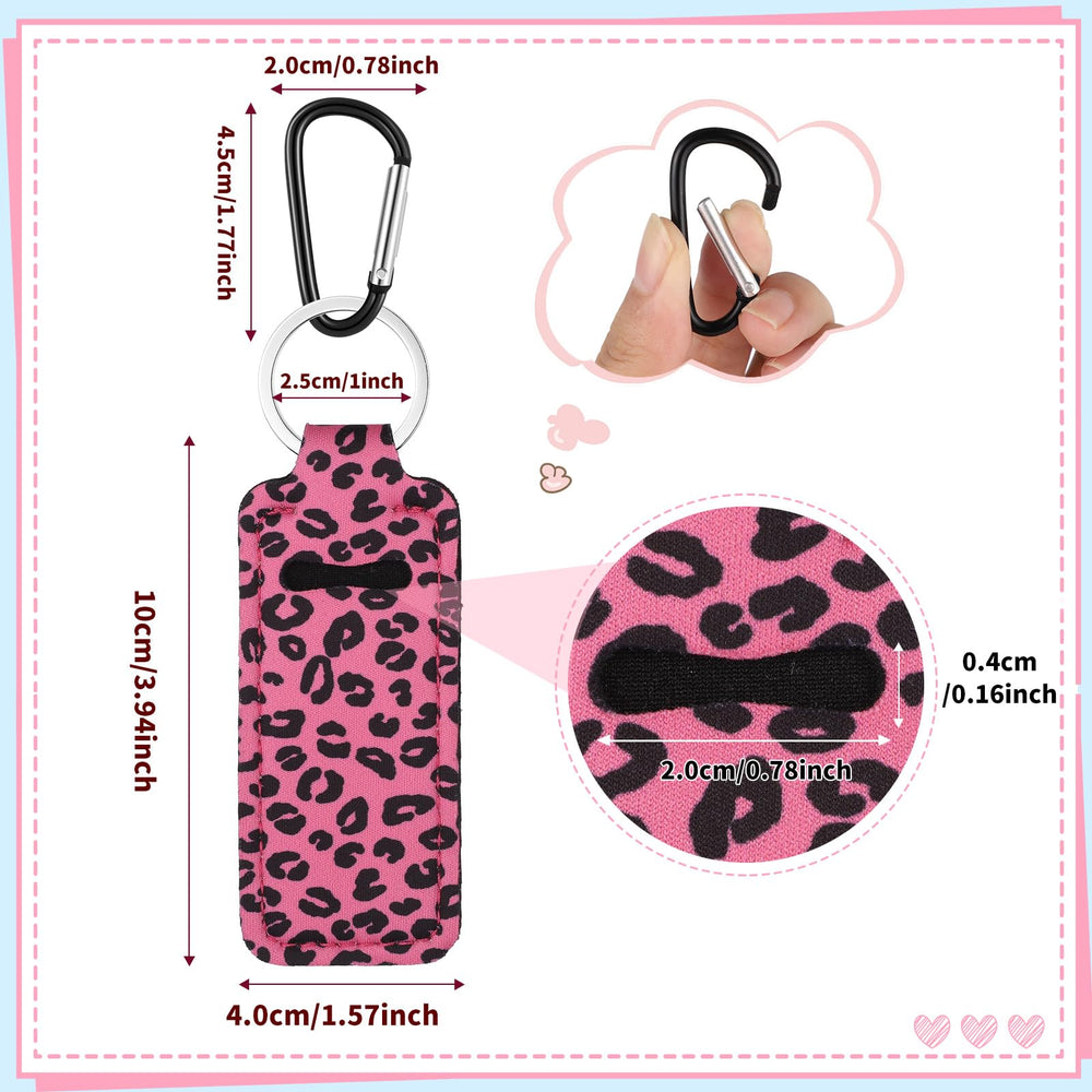 Pengxiaomei neoprene lip balm holder shows durable, elastic material for daily use.