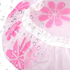 Pengxiaomei shower cap in multiple colors helps distinguish uses during bath and grooming.