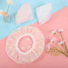 Pengxiaomei shower cap diameter 27cm flat view shows roomy interior.