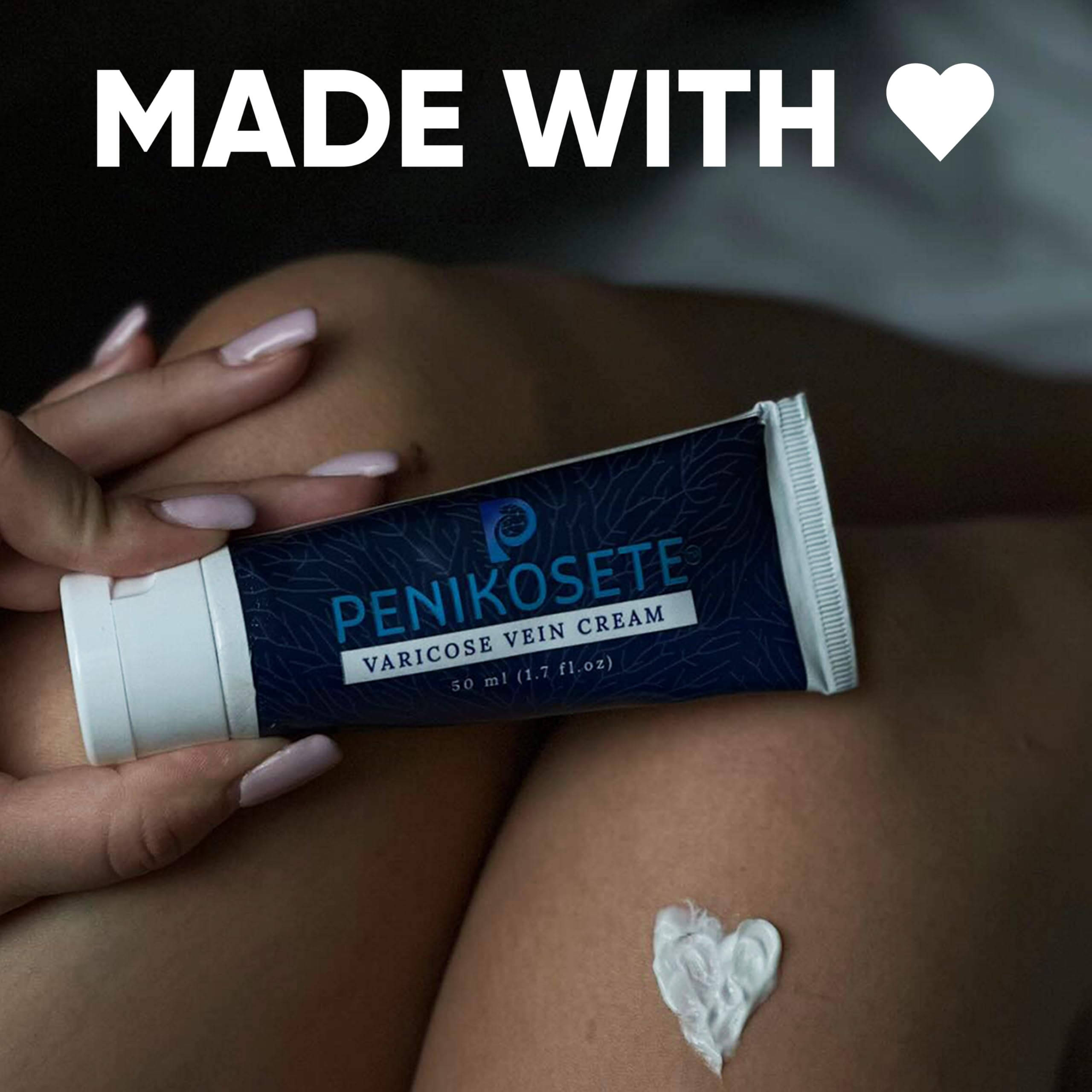 PENIKOSETE healthy-looking-legs with moisturized, revived skin after application.