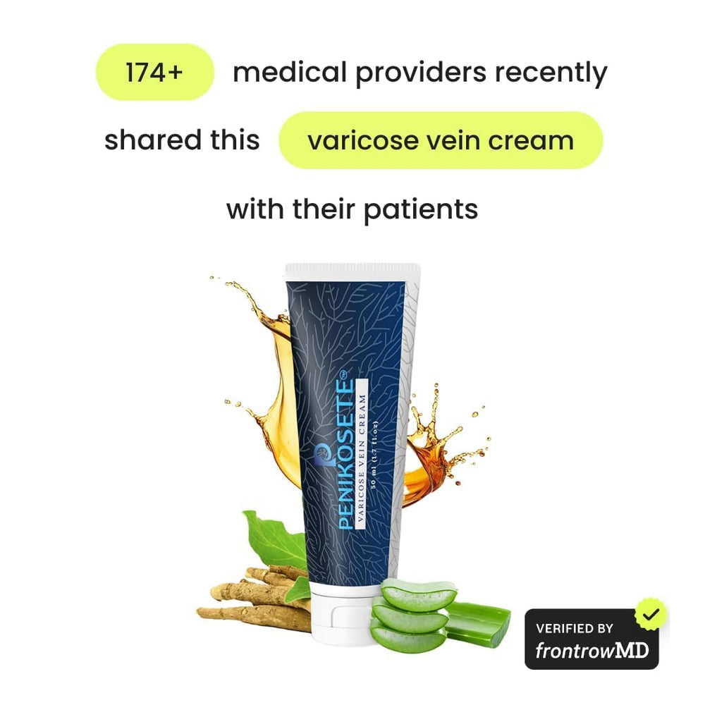 PENIKOSETE leg-application-cream, ready-to-massage daily for tired-leg relief.