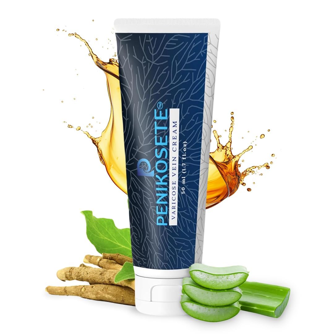 PENIKOSETE varicose-cream-tube, showing soothing leg care for veins.