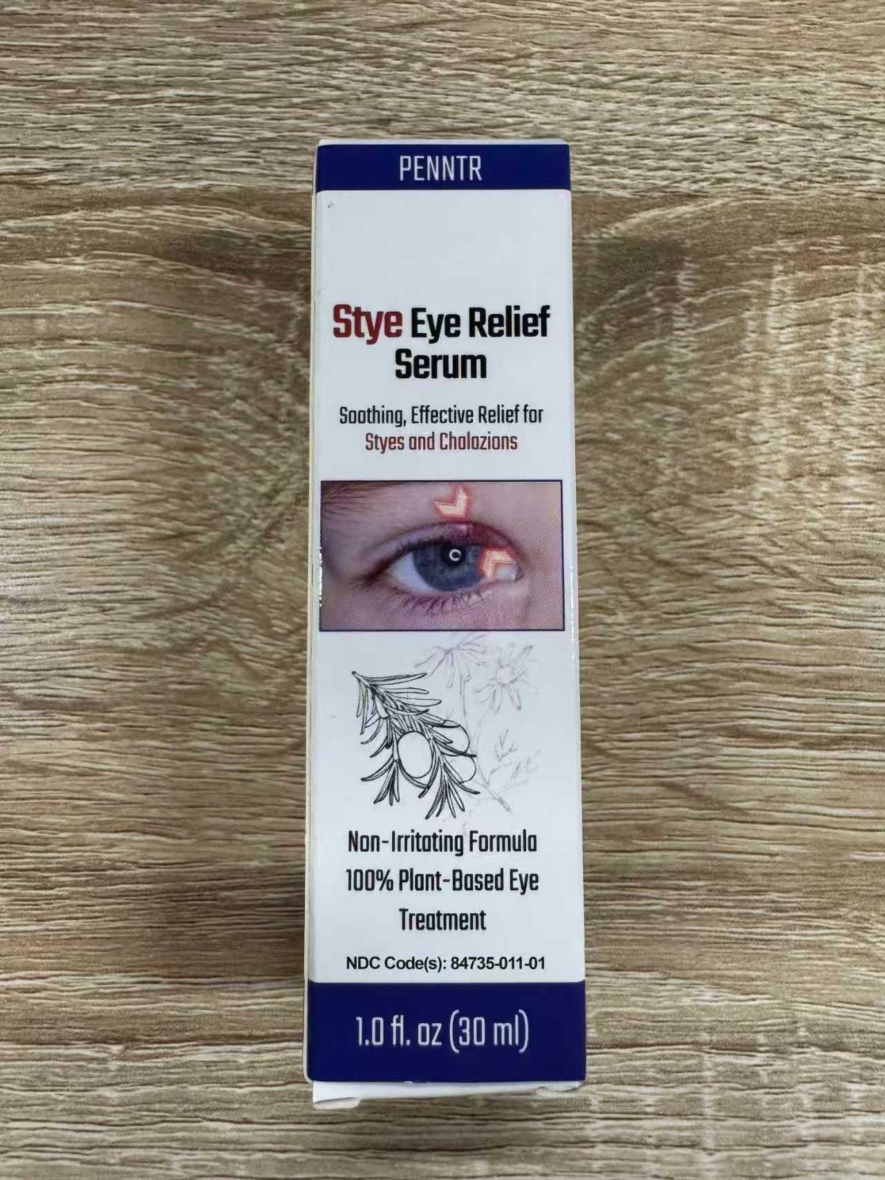 PENNTR 1 oz packaging demonstrates compact, easy to store eyelid care