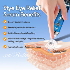 PENNTR Stye Eye Treatment rollerball in action delivering 360 eyelid massage