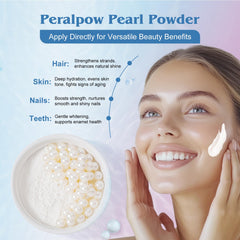 Peralpow Pearl Powder pour demonstrates easy application and potential glow-enhancing routine.
