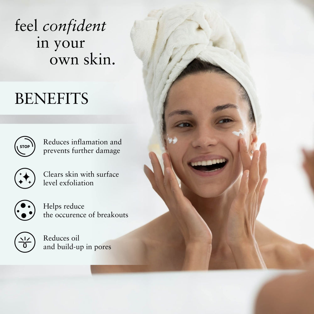 Perfect Image daily cleansing routine imagery illustrates gentle exfoliation and pore care