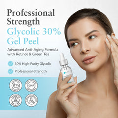 Perfect Image Glycolic 30% Gel Peel application swatch shows gel texture.