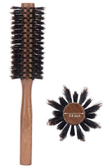 PERFEHAIR boar bristle round brush 2in for blow drying delivers a smooth, polished finish.