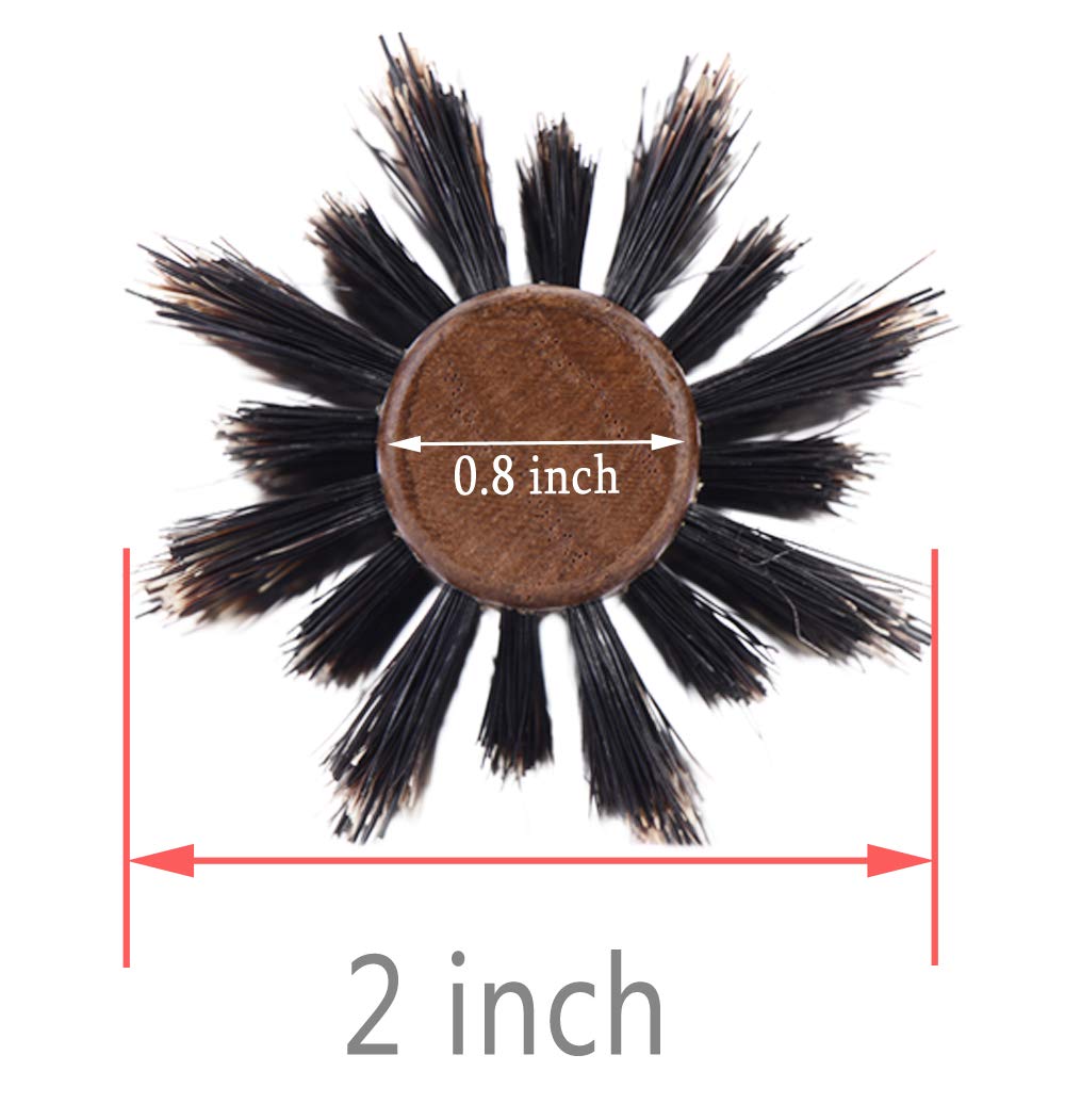 PERFEHAIR boar bristle round brush promotes even hair flow and natural shine.