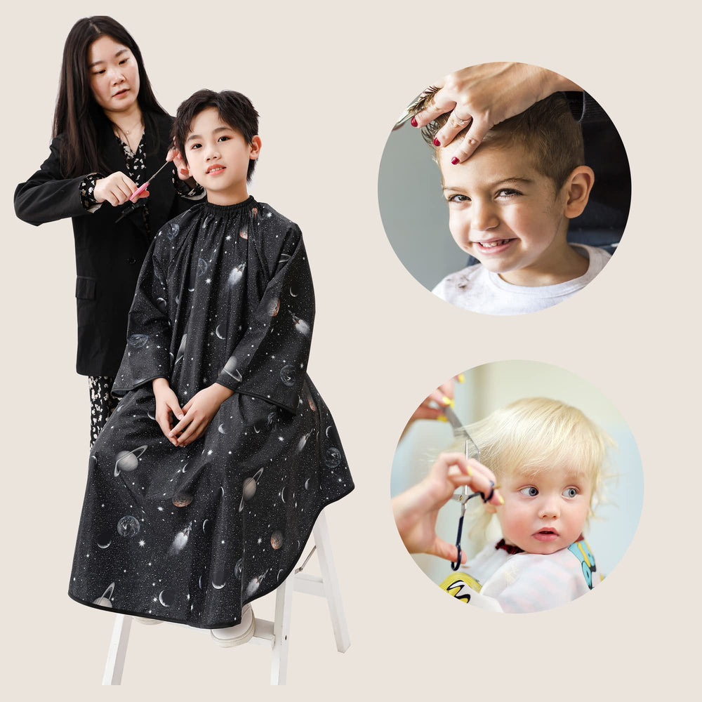 PERFEHAIR front full-coverage cape keeps hair off clothes during trimming