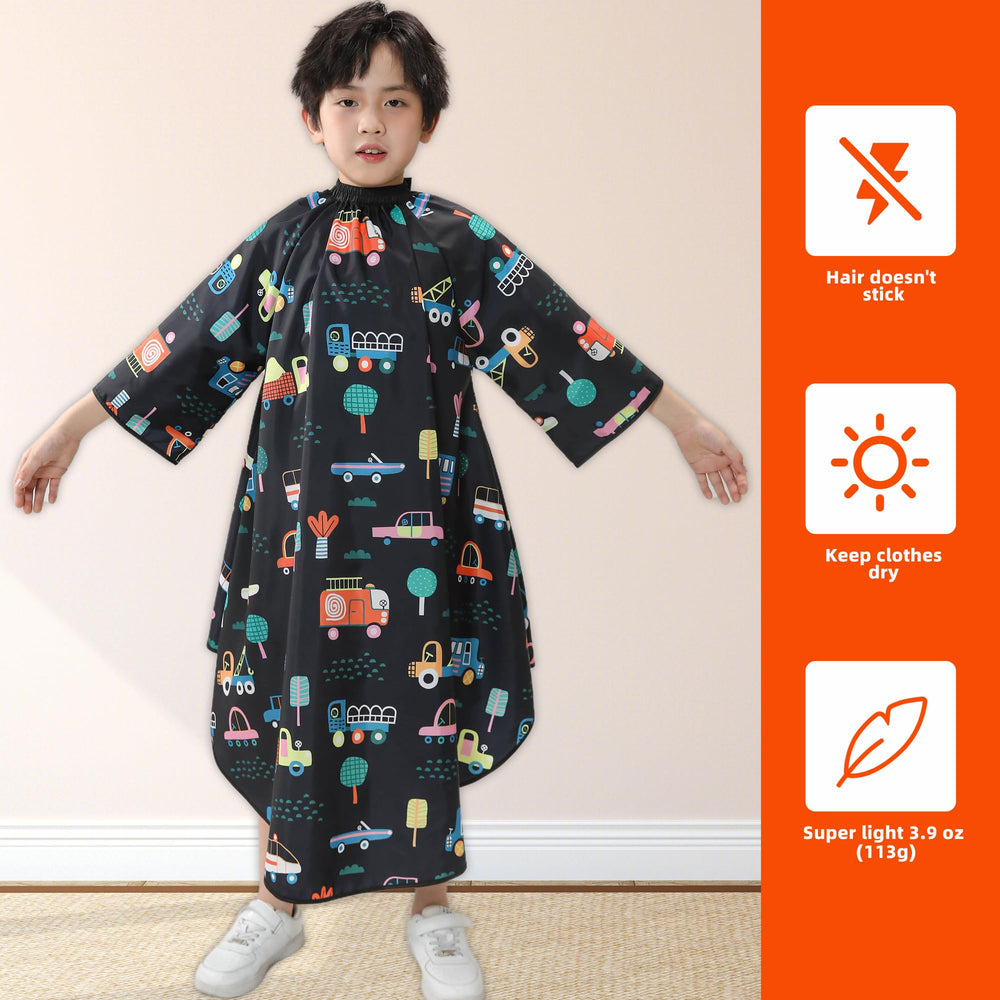 PERFEHAIR Cape provides protective coverage to reduce mess during haircuts.