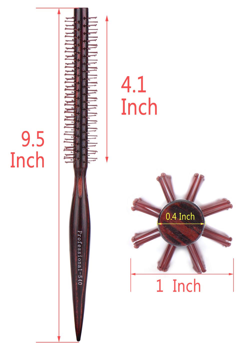 PERFEHAIR mini round brush adds lift for short hair and subtle curls