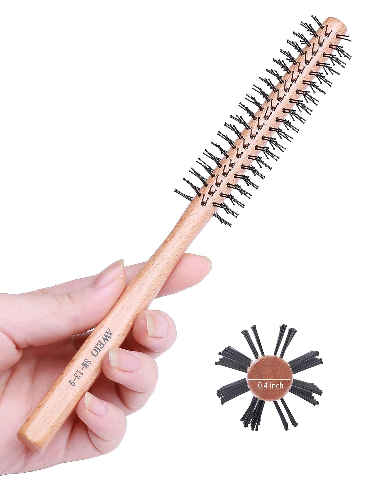 PERFEHAIR small round brush for short hair adds lift and volume.