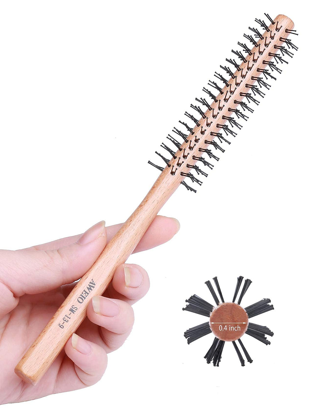 PERFEHAIR small round brush for short hair adds lift and volume.