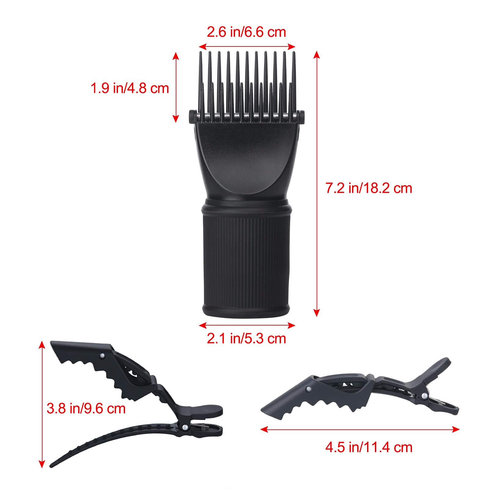 PERFEHAIR styling-kit-sectioning-clips demonstrates convenient sectioning clips for organized blowouts.
