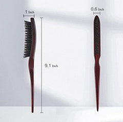 PERFEHAIR teasing brush section-tip close-up demonstrates easy hair parting and sectioning.