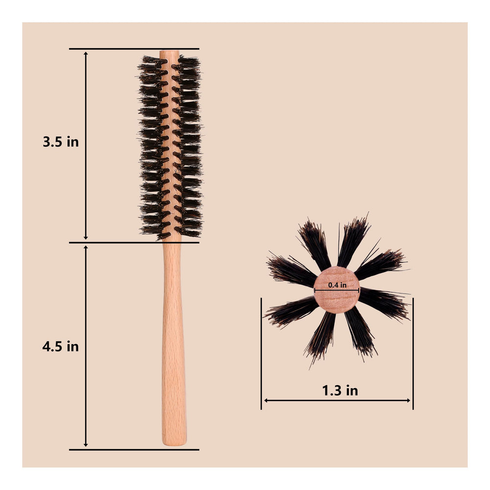 PERFEHAIR wooden handle closeup highlights durable, comfortable grip.